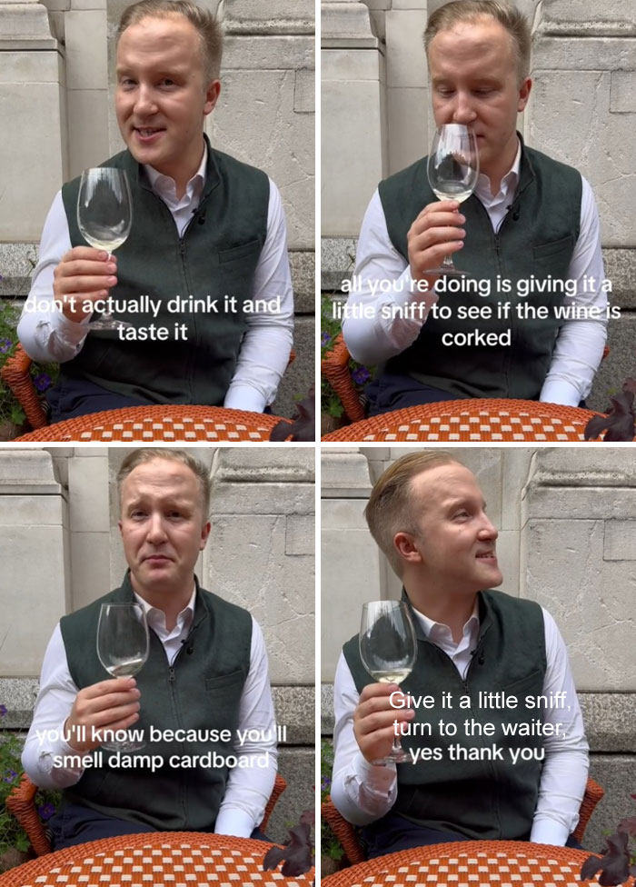 When You've Ordered A Bottle Of Wine And They've Poured Just A Little Bit Into Your Glass