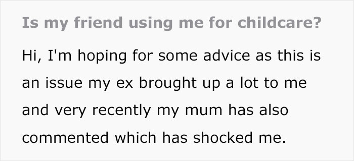Woman Asks The Internet If She’s Being Used As A Free Babysitter, Gets A Harsh Reality Check Woman Asks The Internet If She’s Being Used As A Free Babysitter, Gets A Harsh Reality Check
