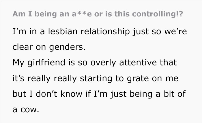 Woman Has Had Enough Of GF 'Treating Her Like An Infant,' Takes It Online To Vent About 