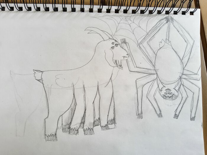 Spider Goat From A Few Months Ago :d