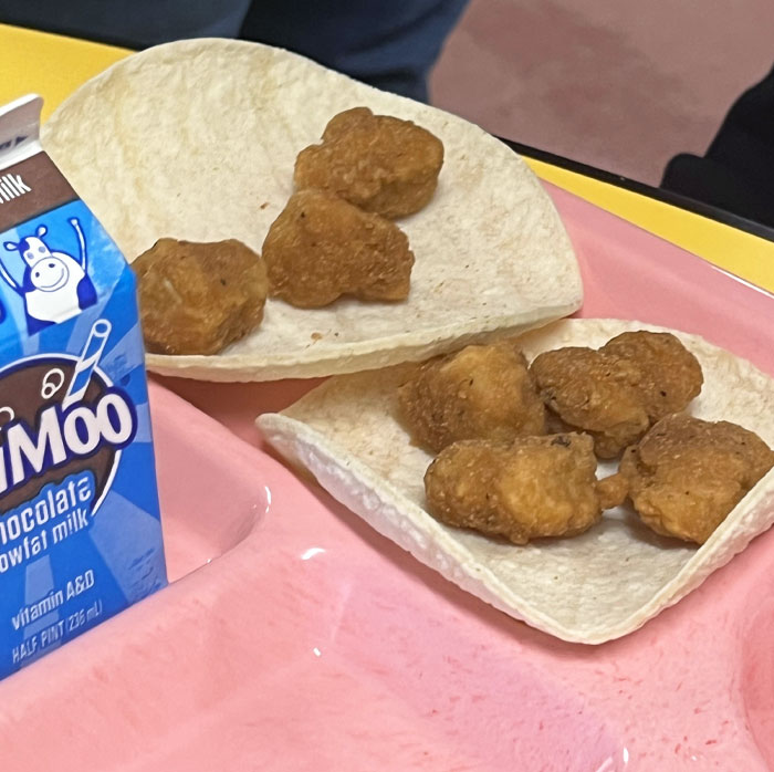What My American School Considers A "Chicken Taco", Not Free