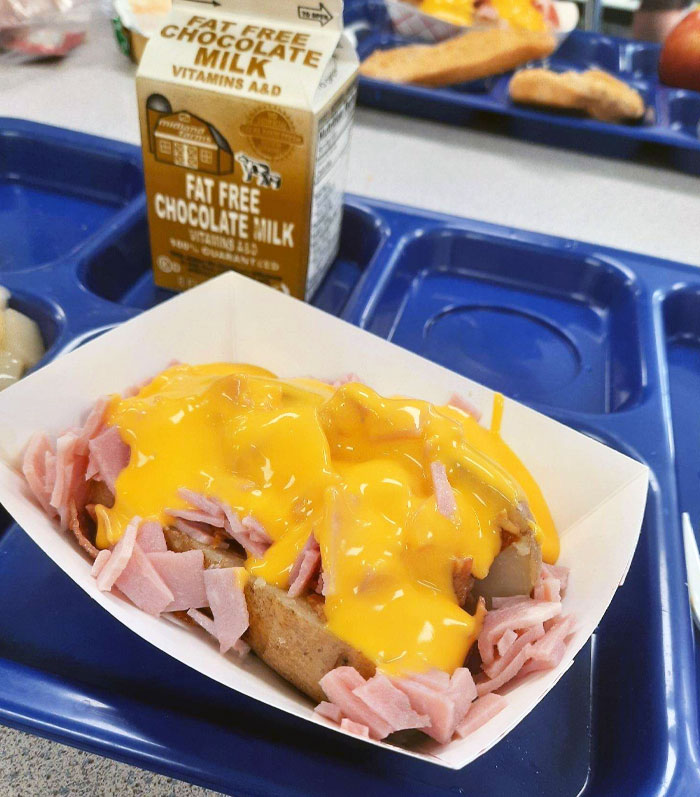 The "Stuffed Potato" Lunch At My Son's High School, America