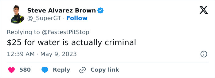 The Menus From Formula 1 Have Gone Viral For All The Wrong Reasons, Here&rsquo;s How People Reacted