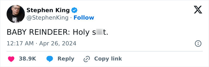 &ldquo;I&rsquo;m Suing Him&rdquo;: Baby Reindeer&rsquo;s Alleged Real-Life Martha Threatens Stephen King