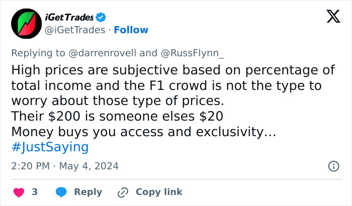 The Menus From Formula 1 Have Gone Viral For All The Wrong Reasons, Here&rsquo;s How People Reacted