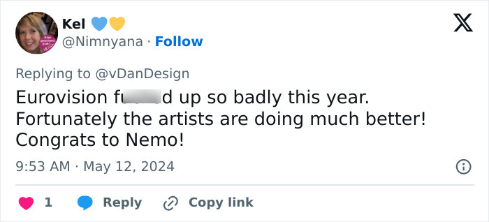 Eurovision Winner Slams Organizers Over “Unbelievable Double Standards” Eurovision Winner Slams Organizers Over “Unbelievable Double Standards”