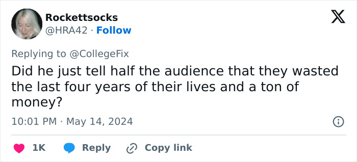 College Graduation Speech Sparks Handmaid&rsquo;s Tale Comparisons And Calls For NFL Star Boycotts