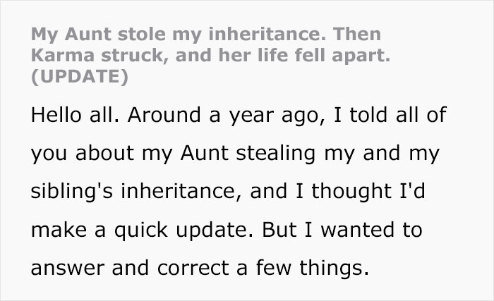 Nephew Is Vexed When Aunt And Her Kids Steal His Inheritance But Karma Takes Away Everything