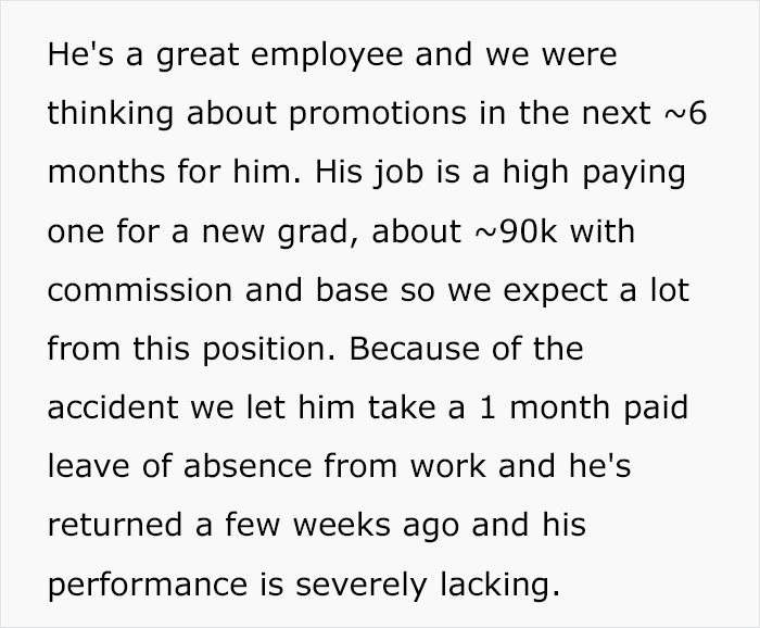Manager Thinks They&rsquo;re Justified In Firing Grieving Worker For Underperforming, Regrets It