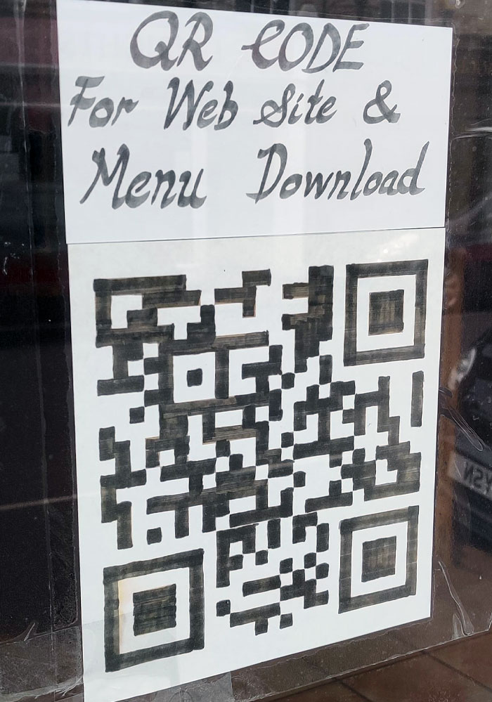 This Restaurant Has A Hand-Drawn QR Code