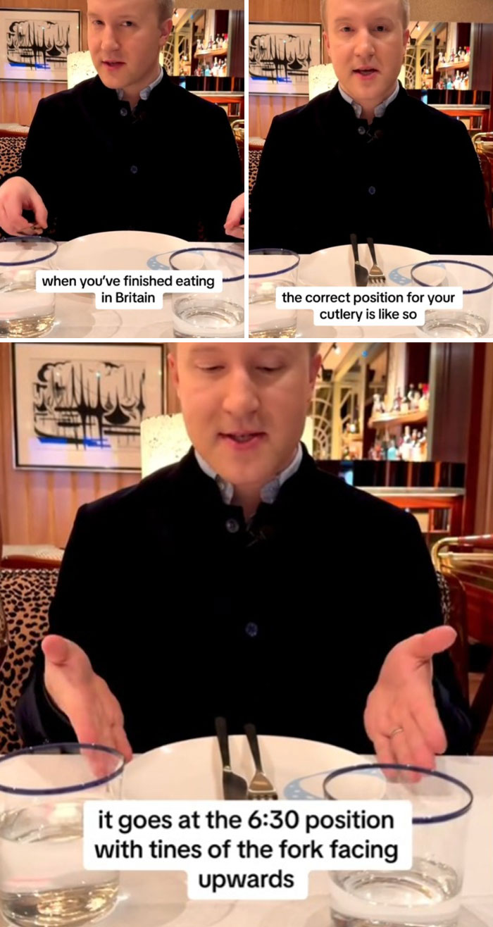 People Can Get Very Fussy About At Which Angle This Should Be And In Different Countries It Can Be At Slightly Different Angles, But All Waiters Are Really Looking For Is The Cutlery Going Together To Signal You Are Finished