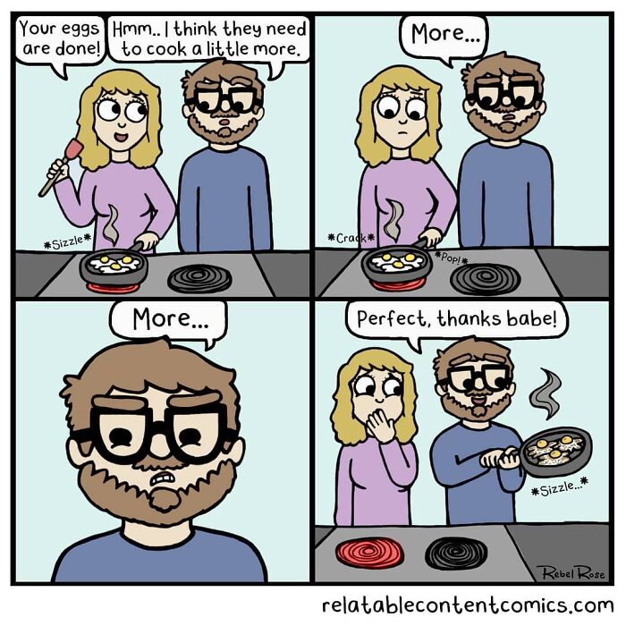 23 Adorable Comics About Life With 4 Cats And A Boyfriend, By Rebecca Rose Comics