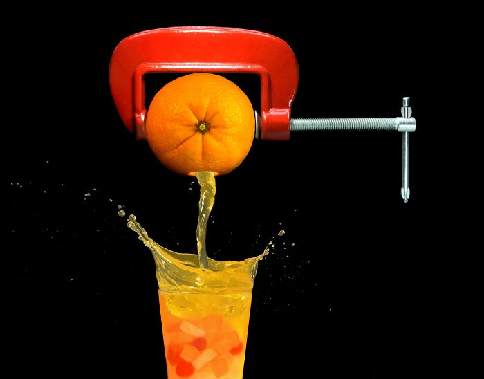 "Orange Squeezer" By Leka Huie