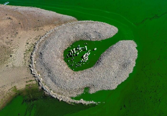 A Megalithic Monument In Spain That's Older Than The Pyramids Was Recently Uncovered From Its Watery Hiding Place By A Drought