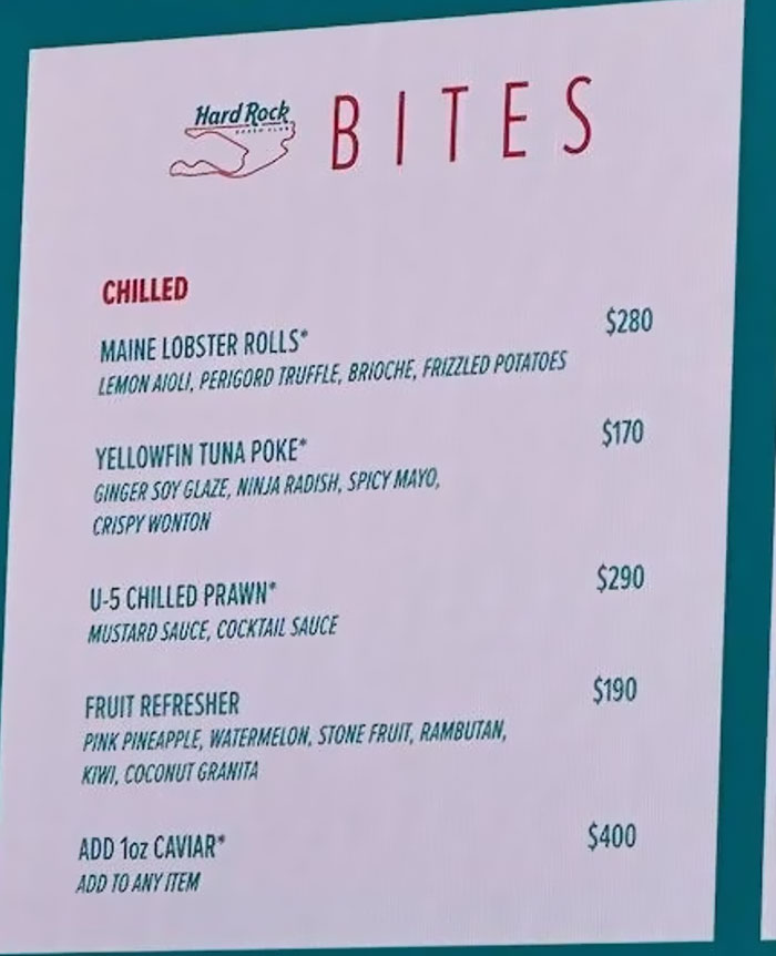 The Menus From Formula 1 Have Gone Viral For All The Wrong Reasons, Here&rsquo;s How People Reacted