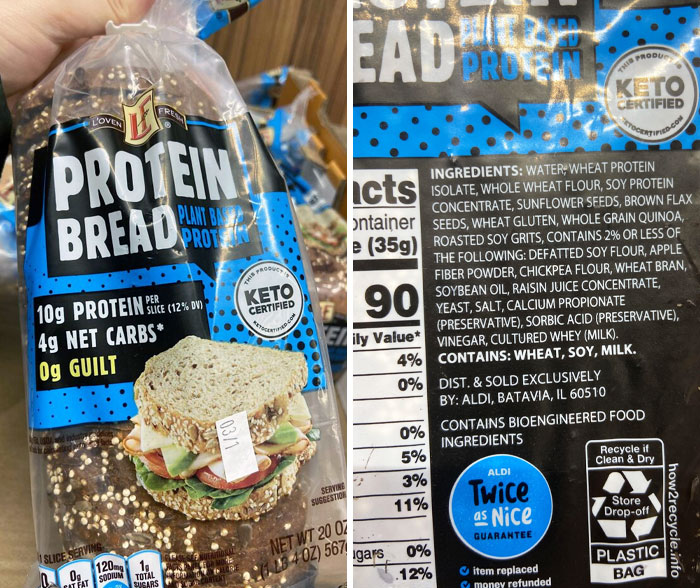 "Plant-Based" Protein Bread That’s Not Plant-Based
