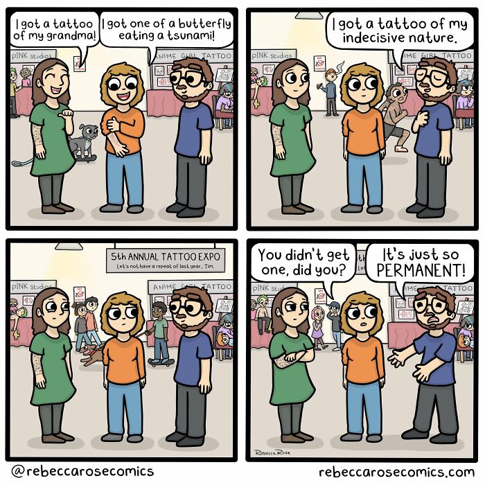 23 Adorable Comics About Life With 4 Cats And A Boyfriend, By Rebecca Rose Comics