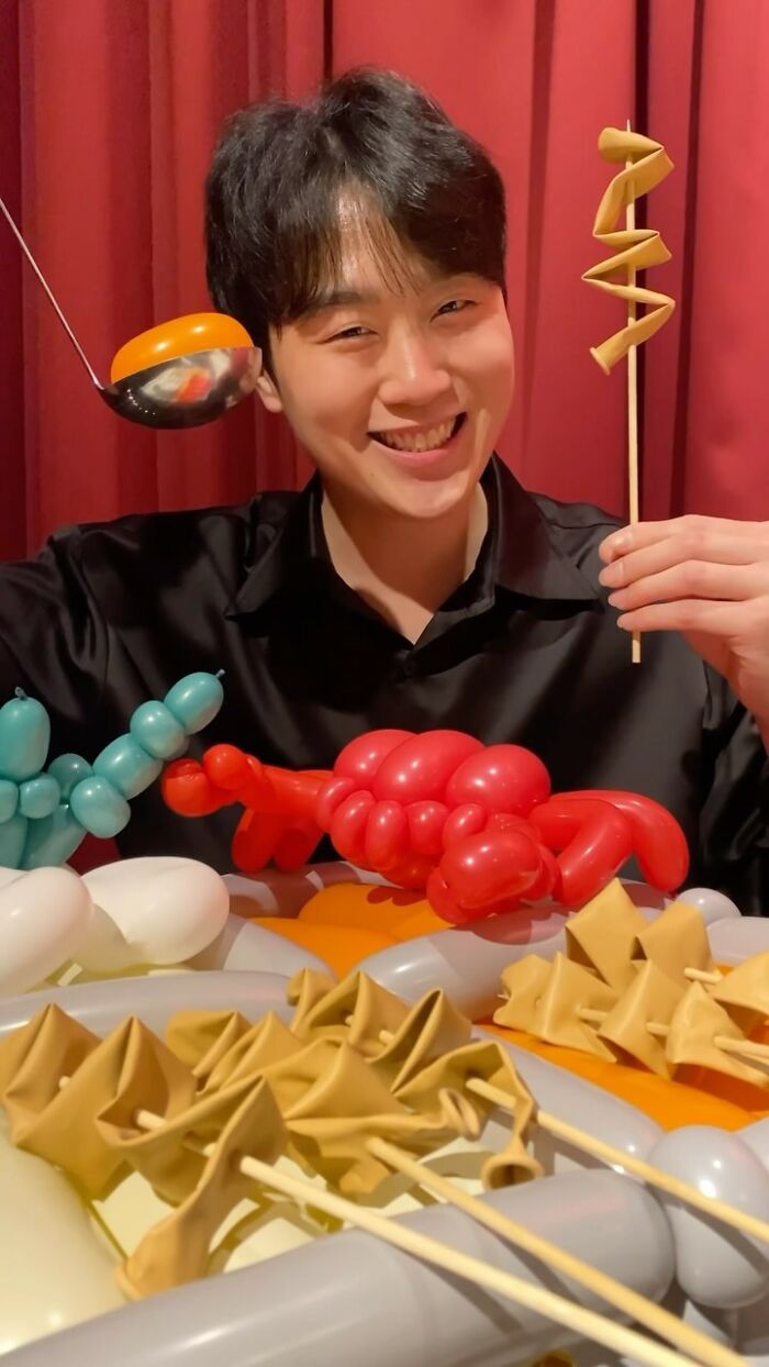 Meet Jiwon Lee: The Balloon Artist Crafting Mouth-Watering Culinary Creations (44 Pics)