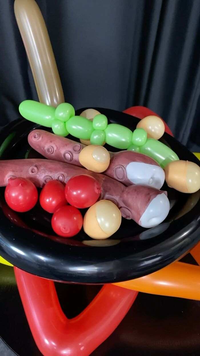Meet Jiwon Lee: The Balloon Artist Crafting Mouth-Watering Culinary Creations (44 Pics)