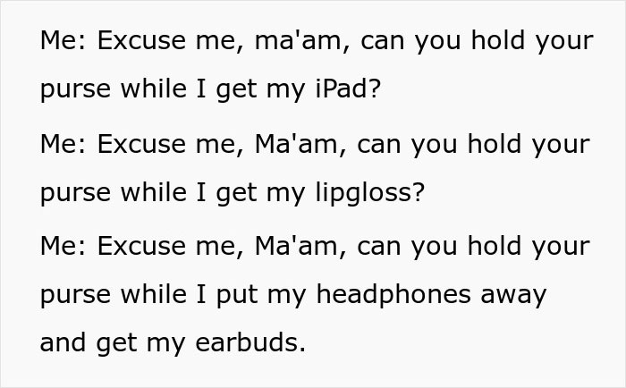 Fellow Passengers Approve Of This Woman’s Revenge On A Karen Who Refused To Be A ‘Decent Person’ Fellow Passengers Approve Of This Woman’s Revenge On A Karen Who Refused To Be A ‘Decent Person’