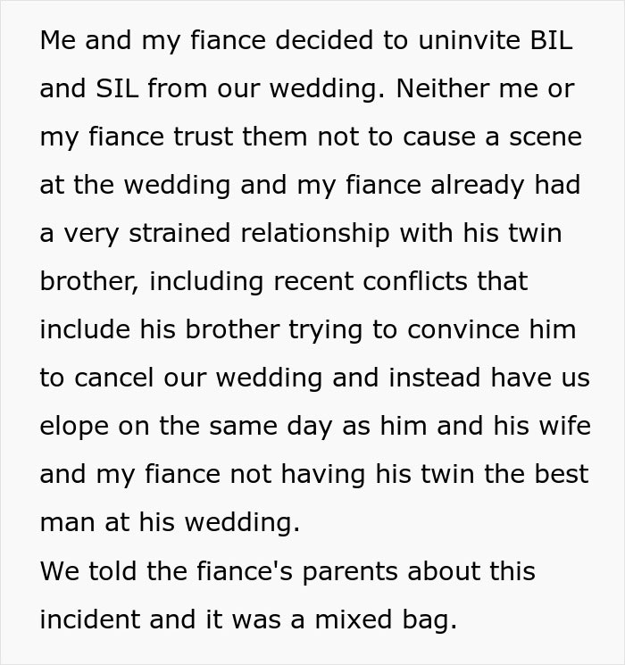 Bride Refuses To Wear BIL&rsquo;s Wife&rsquo;s Dress, Fears For Her Safety When He Becomes Unhinged