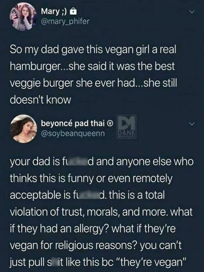 Don't Mess With People's Food