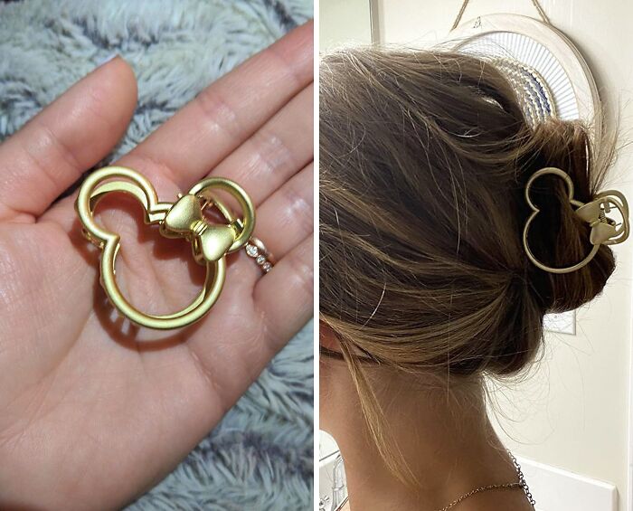 A Mini Mouse Metal Hair Clip Will Keep Your Hair In Place, Even When You Are Taking A Ride On Space Mountain!