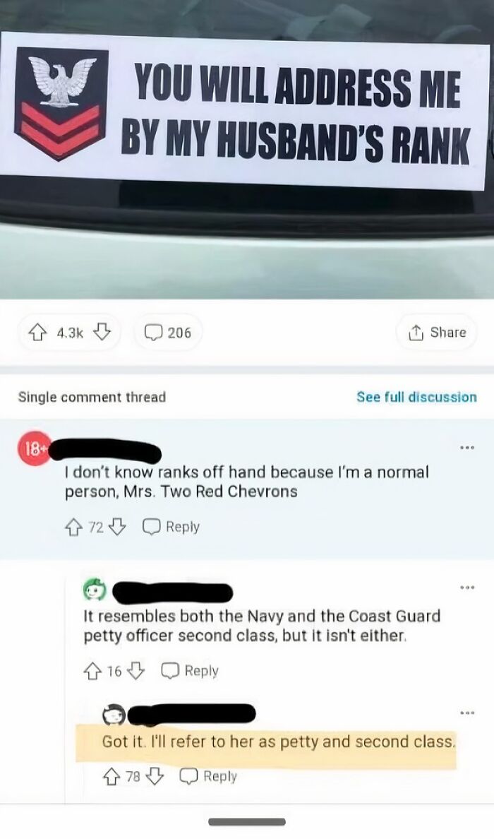 Entitled Petty And Second Class Woman