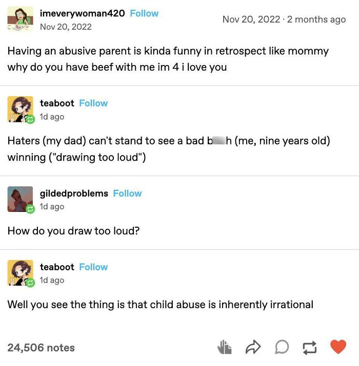 The Subject Matter Is Awful But The Way This Is Written Is Pretty Funny Ngl