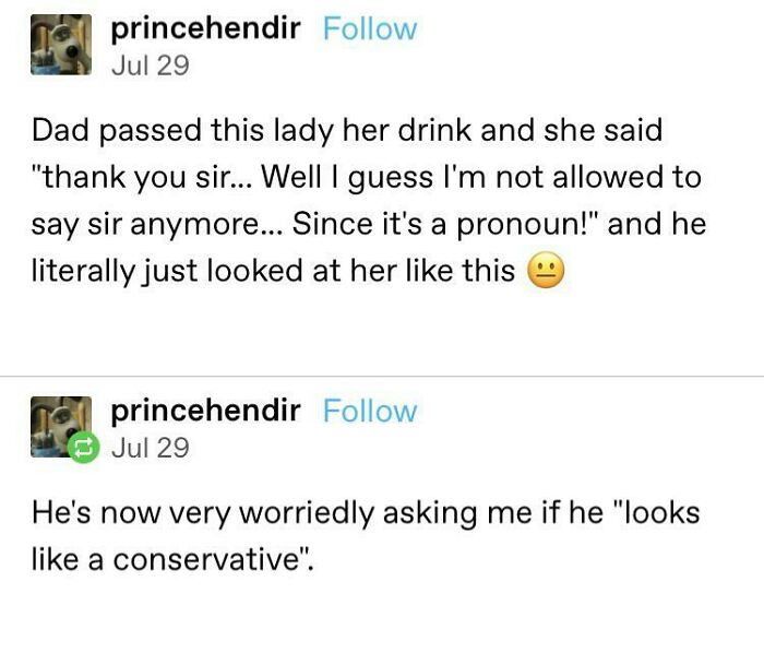Honey, You Don’t Think I Look Conservative, Do You?