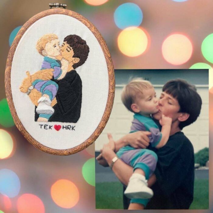 Made This For Mother’s Day. It’s My First Time Trying Faces Rather Than Leaving It Blank