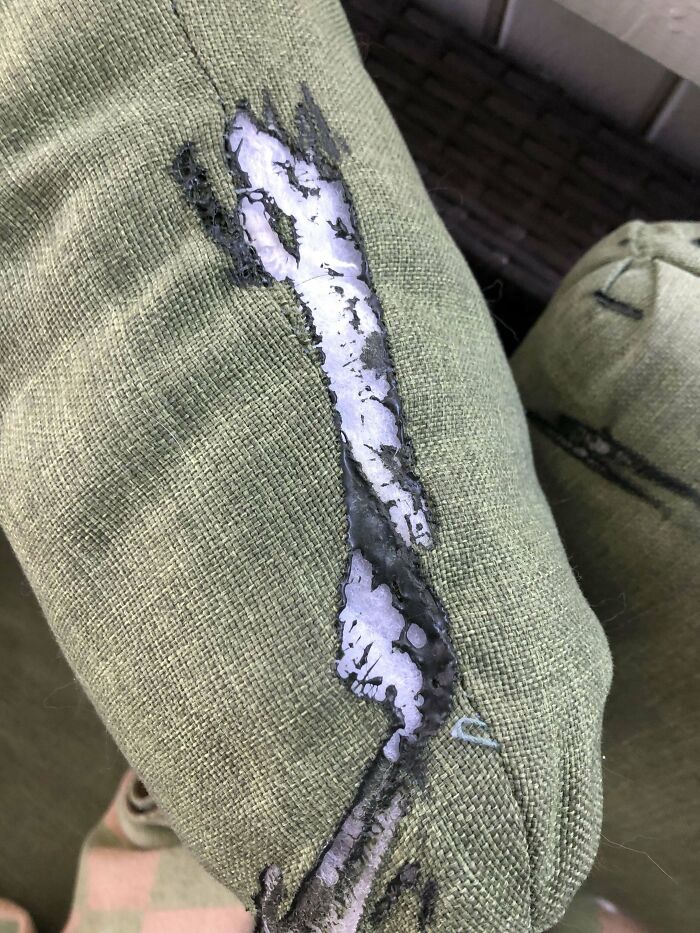 Window Suction Cups Acted As Magnifying Glass And Melted My Pillows