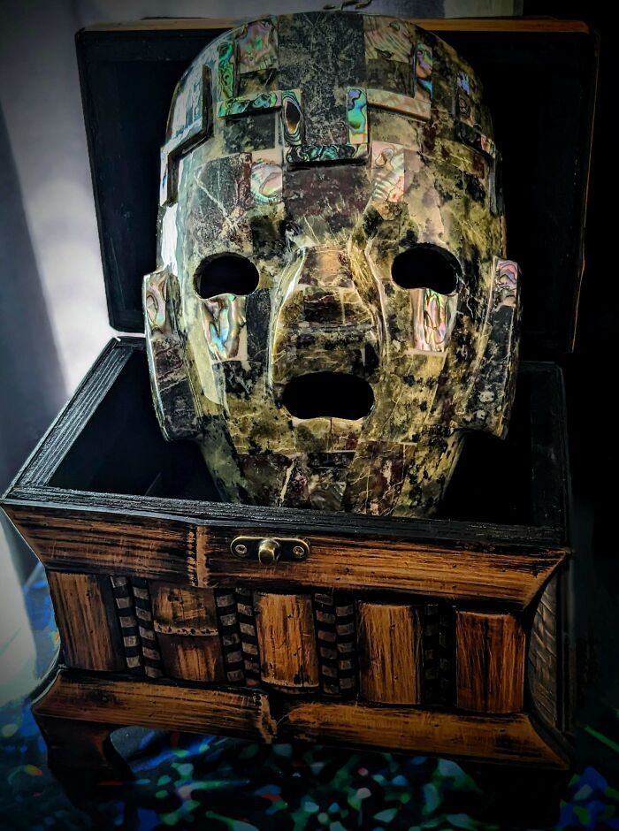 A Mask Found At A Yard Sale