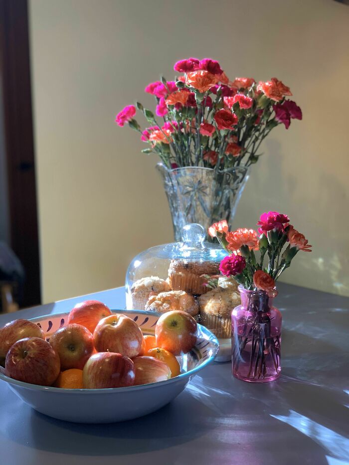 Mi encimera parecía un bodegón hoy