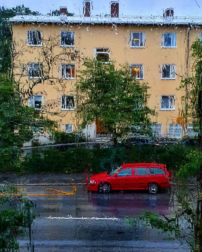 The View From My Apartment's Window On A Rainy Day [oc]