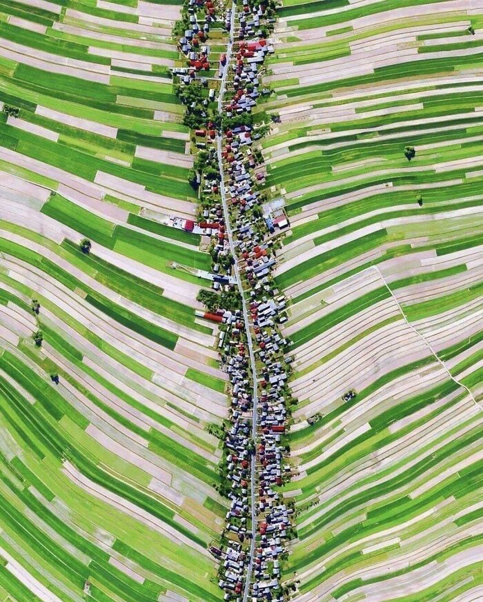 Suloszowa - pueblecito de Polonia a vista de pájaro