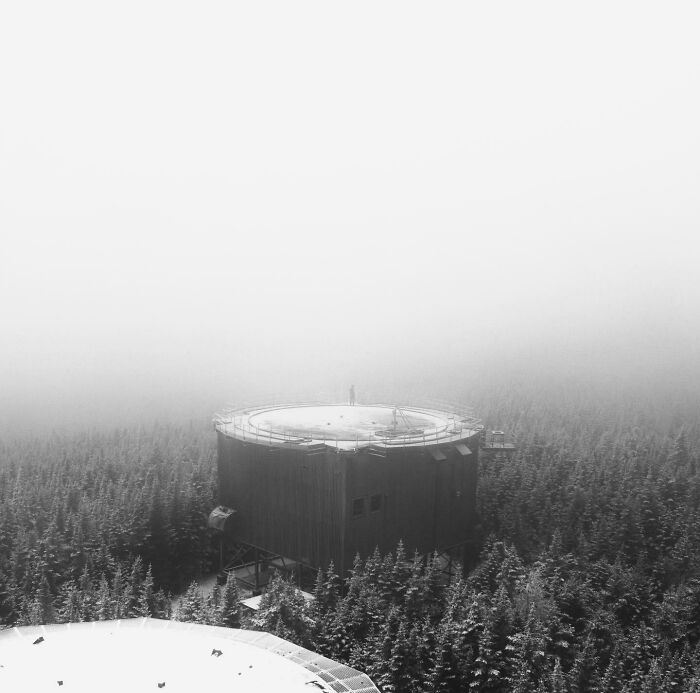 Camped At An Abandoned Radar Base Overnight And Woke Up To This View