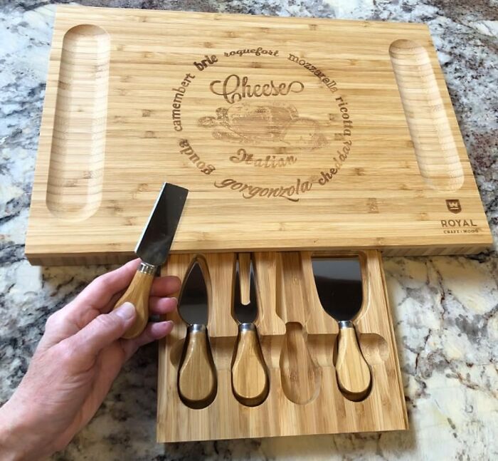 If Her Favorite Is Fromage, Look No Further Than A Stylish Royal Craft Wood Bamboo Charcuterie Board