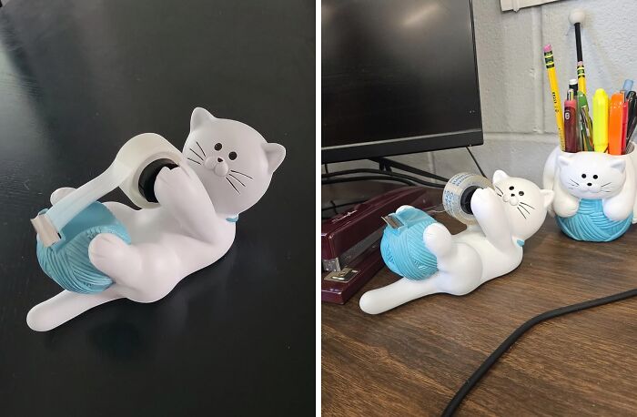 This Cat Tape Dispenser Is The Purr-Fect Desk Pal