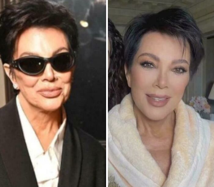 Foto de un evento sin editar, VS foto que ella publicó de ese mismo finde