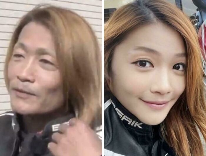 Hombre de 50 años que se hizo famoso como chica motociclista