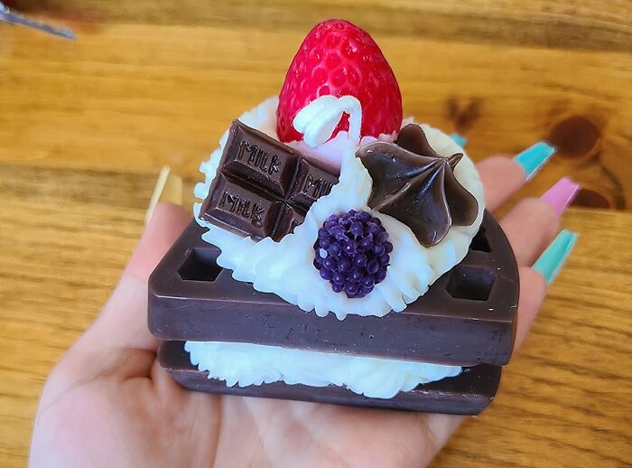 Now This Is What We Call Burning Calories! The Waffle Cake Shaped Candle Might Leave You Reaching For The Ozempic Though…