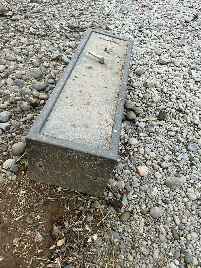I Found A Locked Gun Safe In The Creek At The Back Of Our Property