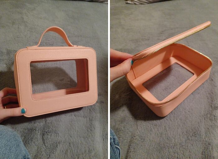 This Clear Makeup Organizer Fits Perfectly Into Your Glove Box, Making It The Perfect Little Helper For On-The-Go Girlies