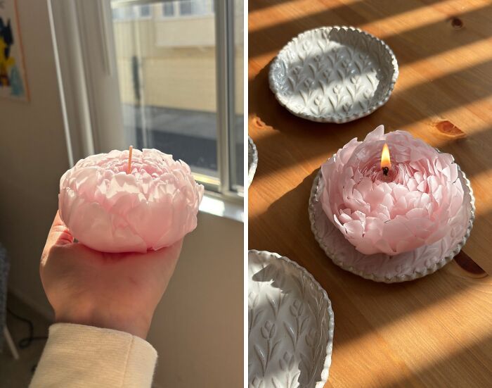 This Stylish Pink Peony Candle Is The Only Flower We Will Be Accepting From Now On