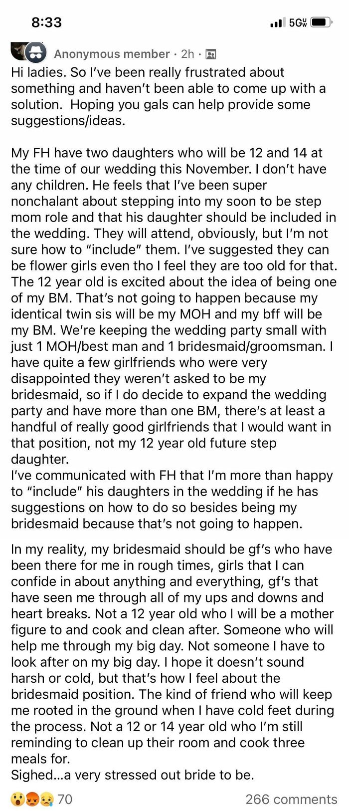 Op Doesn’t Want To Include New Step Daughters