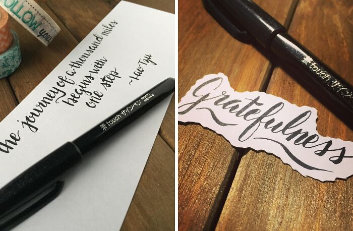 Take This As A Sign To Go And Get Yourself A Pentel Fude Touch Pen For Flawless Calligraphy, Every Time