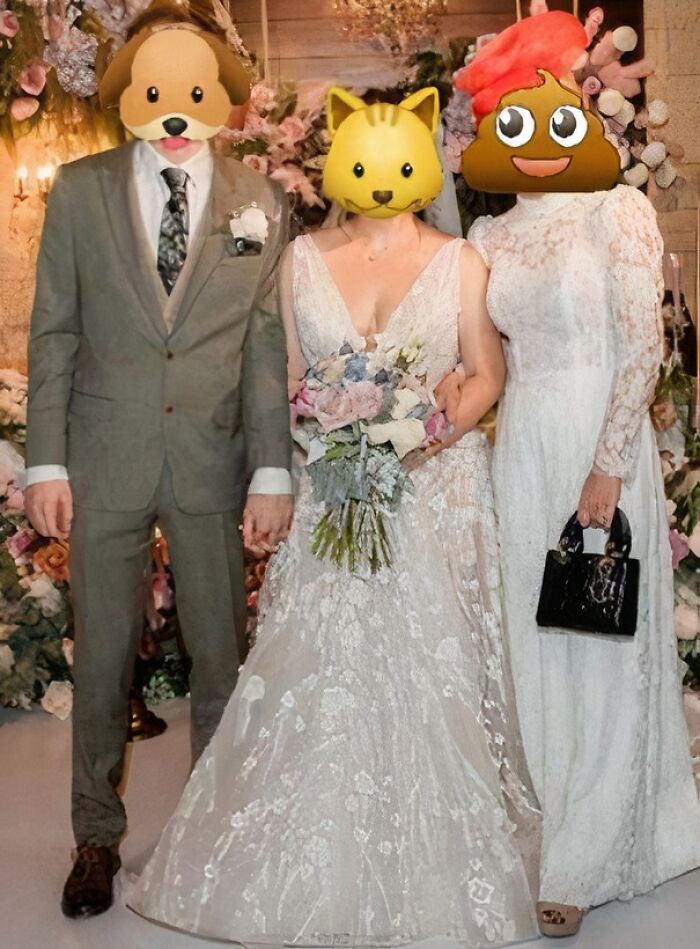 My Mum's 'Friend' Had This Dress Especially Made To Wear To My Wedding