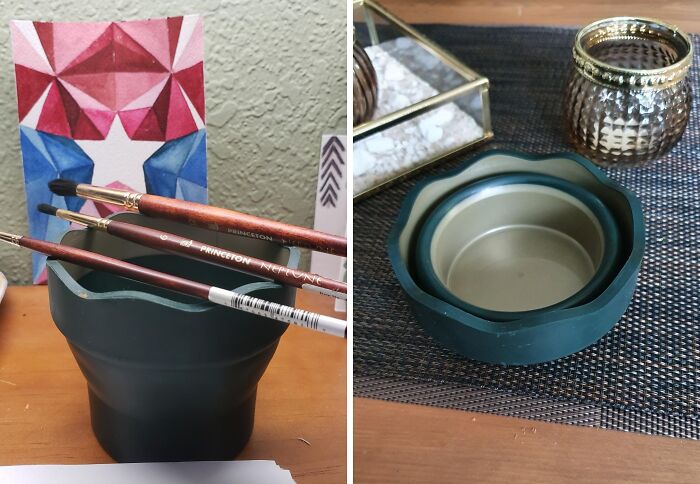 We Are Pretty Sure Van Gogh Would Have Loved A Faber-Castell’s Collapsible Water Cup For Brushes When He Was Out Painting In The Countryside 