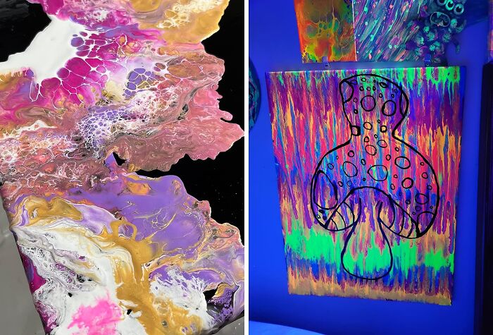 Ever Wanted To Make Art Like A Tiktokker? You Can Make A Real Splash With This Neon Acrylic Pouring Paint Set 